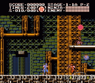 Ninja Gaiden 3 screenshot where our ninja Ryu is doing ninja things with ninja stars